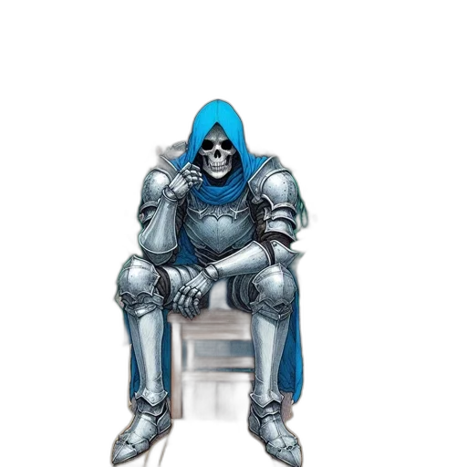 robot, jacket, mask, staff transparent PNG cut-out