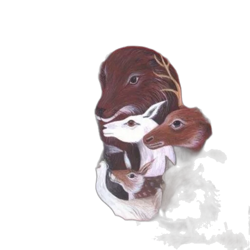 animal, creature, hat, staff transparent PNG cut-out