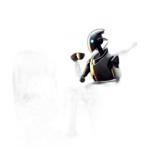 robot, weapon, staff, sword transparent PNG cut-out