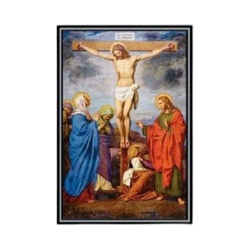 oil painting, religious, painting, depicts transparent PNG cut-out