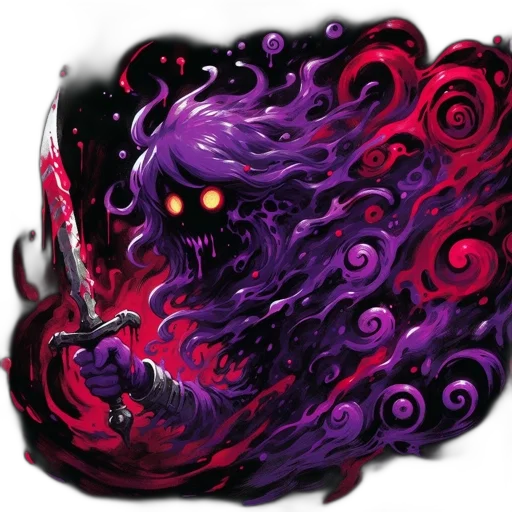 creature, mask, dragon, staff transparent PNG cut-out
