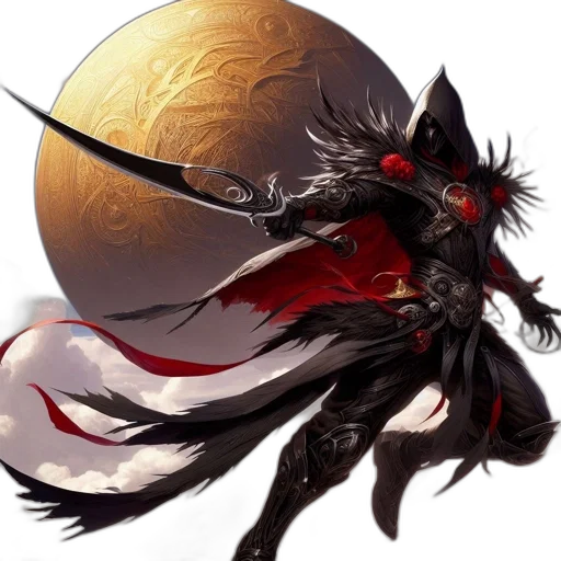 dragon, sword, staff, weapon transparent PNG cut-out