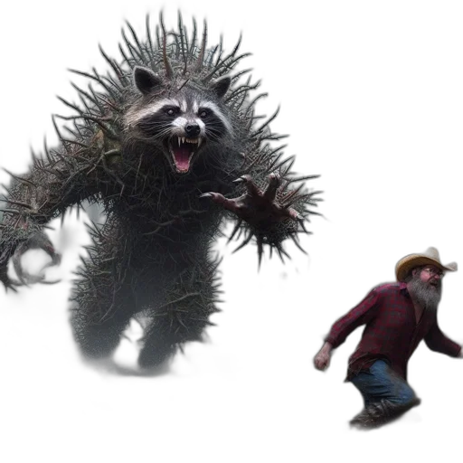 creature, animal, hair, concept art transparent PNG cut-out