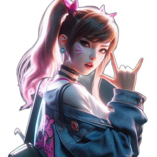jacket, weapon, cyberpunk, vaporwave transparent PNG cut-out