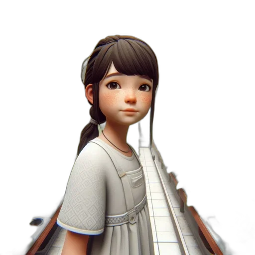 dress, staff, robot, face transparent PNG cut-out