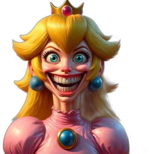 crown, face, concept art, 3d render transparent PNG cut-out