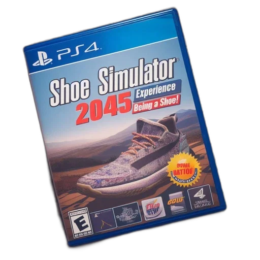 shoes, 3d render, illustrates, humorous transparent PNG cut-out