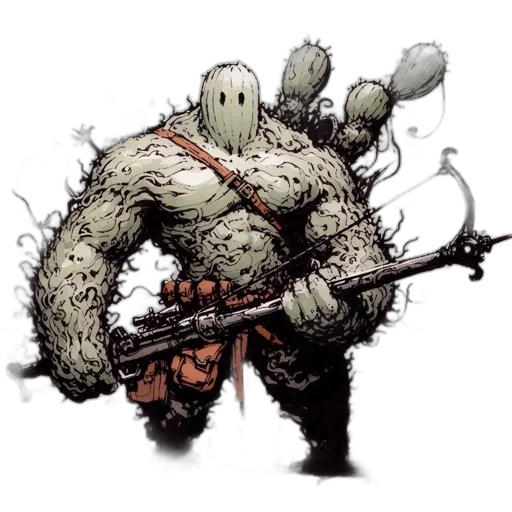 weapon, creature, staff, concept art transparent PNG cut-out