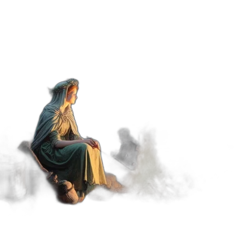 dress, concept art, fantasy art, 3d render transparent PNG cut-out