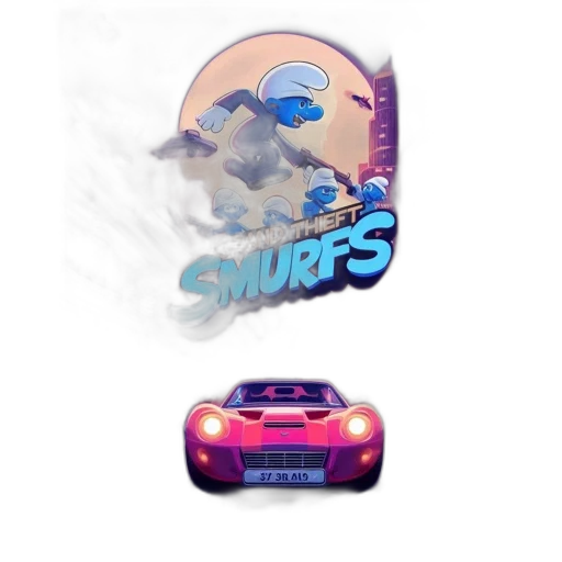 car, vaporwave, concept art, 3d render transparent PNG cut-out
