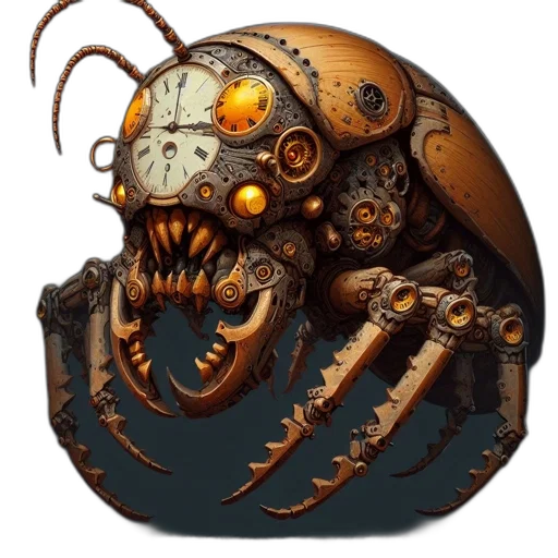 creature, robot, mask, face transparent PNG cut-out