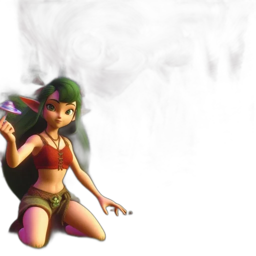 concept art, fantasy art, 3d render, pixel art transparent PNG cut-out