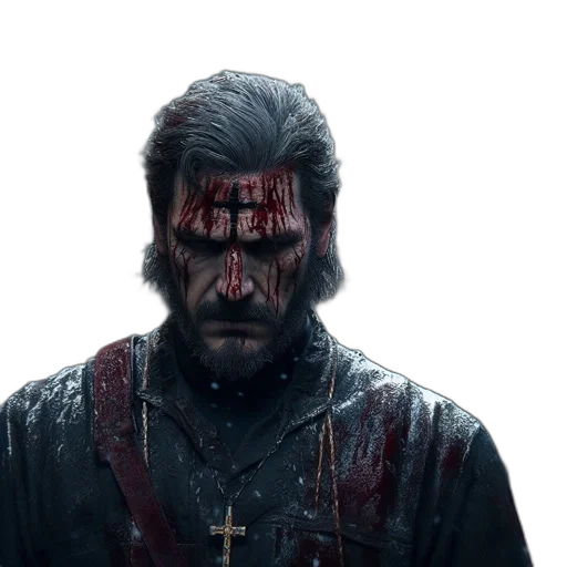 sword, concept art, man, bloody transparent PNG cut-out