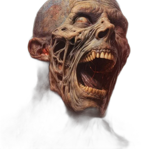 face, mask, creature, staff transparent PNG cut-out