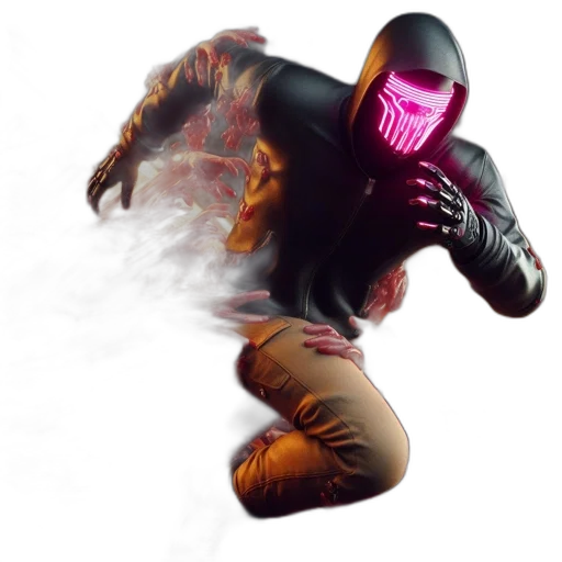 mask, robot, jacket, creature transparent PNG cut-out