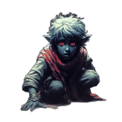 creature, mask, face, staff transparent PNG cut-out