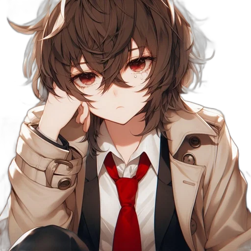 jacket, mask, face, hair transparent PNG cut-out