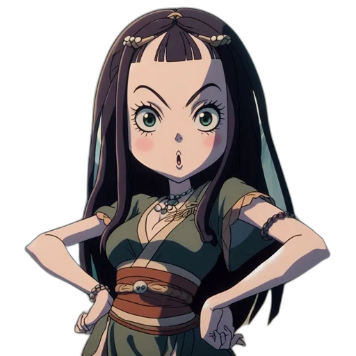dragon, staff, dress, weapon transparent PNG cut-out