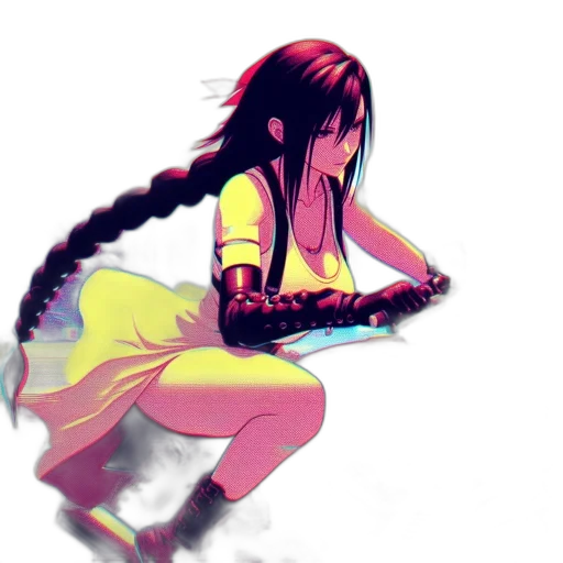 weapon, staff, sword, hair transparent PNG cut-out