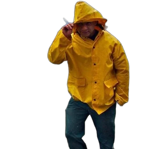 jacket, umbrella, staff, hat transparent PNG cut-out