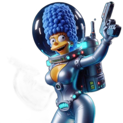 robot, weapon, jacket, staff transparent PNG cut-out