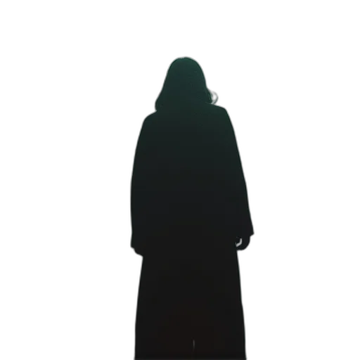 dress, staff, jacket, creature transparent PNG cut-out
