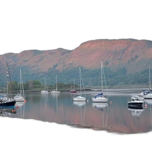 photorealistic, 3d render, serene, harbor transparent PNG cut-out