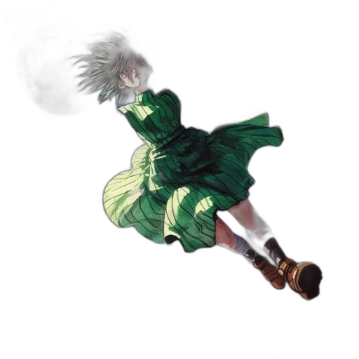 dress, weapon, dragon, staff transparent PNG cut-out