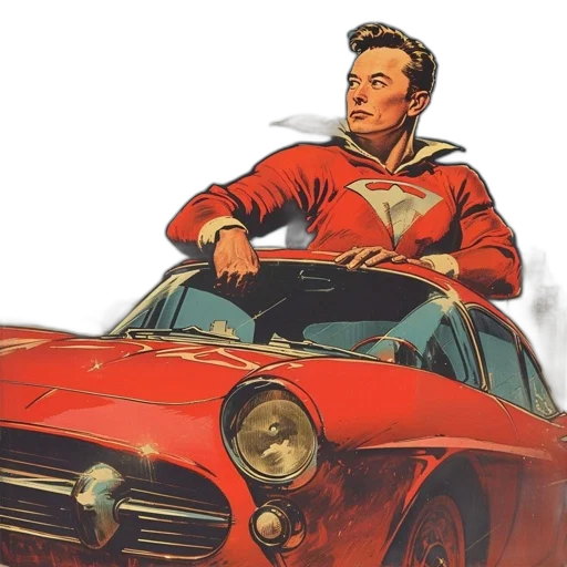 car, jacket, comic book art, concept art transparent PNG cut-out