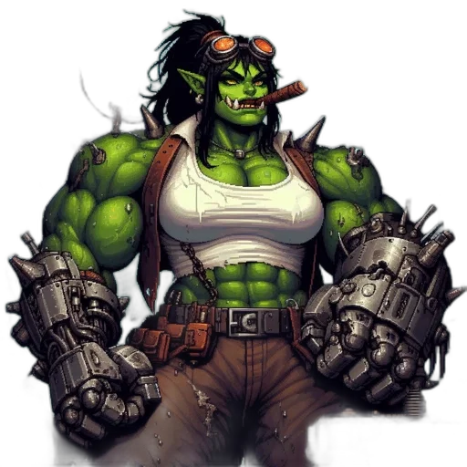 concept art, comic book art, fantasy art, pixel art transparent PNG cut-out