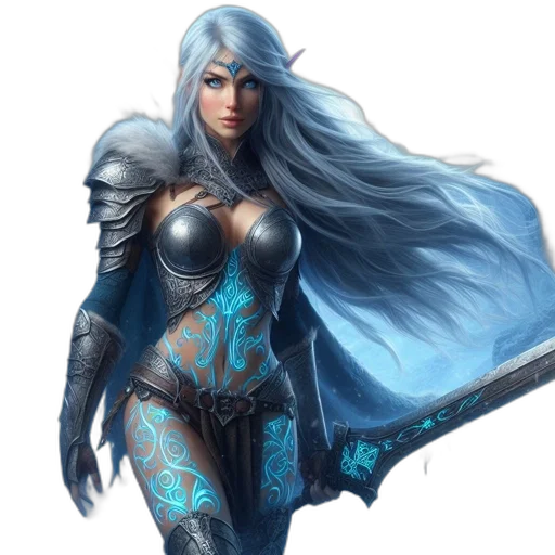 sword, fantasy art, concept art, comic book art transparent PNG cut-out