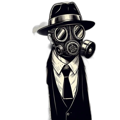 mask, robot, staff, jacket transparent PNG cut-out