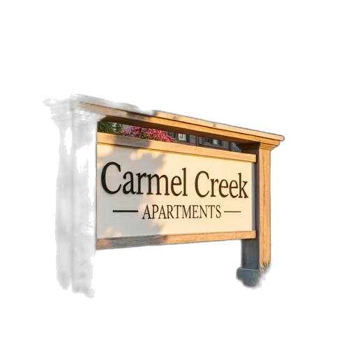 3d render, sign, outside, carmel transparent PNG cut-out