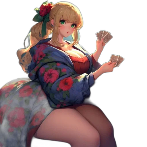 dress, weapon, flower, staff transparent PNG cut-out