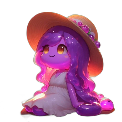 hat, creature, dress, staff transparent PNG cut-out