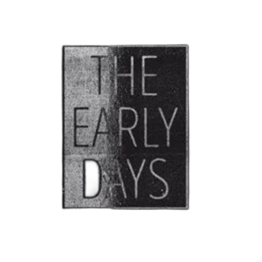 early, days, logo, white transparent PNG cut-out