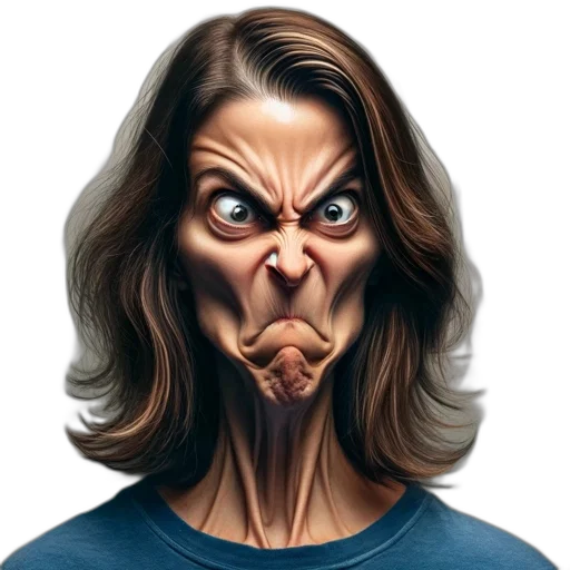 face, mask, photorealistic, cartoon transparent PNG cut-out