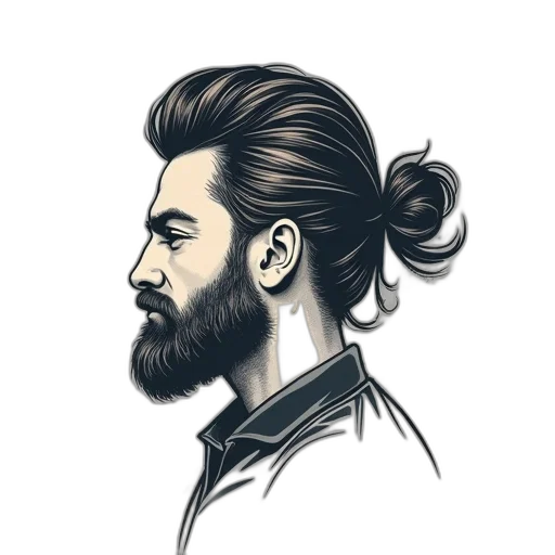 hair, face, jacket, cartoon transparent PNG cut-out