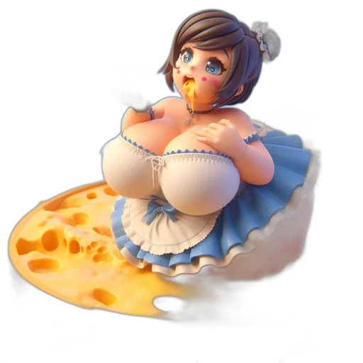 dress, food, jewelry, 3d render transparent PNG cut-out