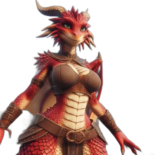 dragon, concept art, 3d render, fantasy art transparent PNG cut-out
