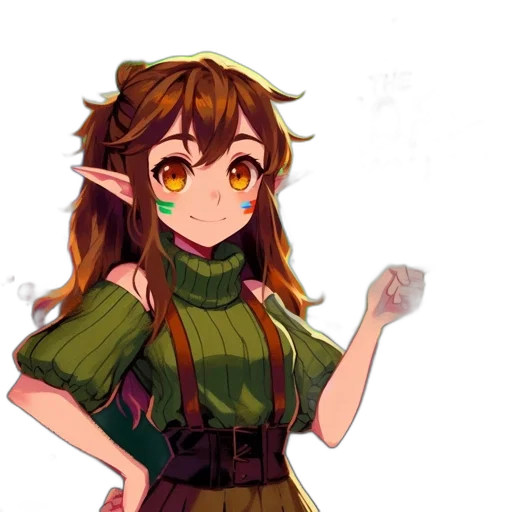 staff, dress, creature, dragon transparent PNG cut-out