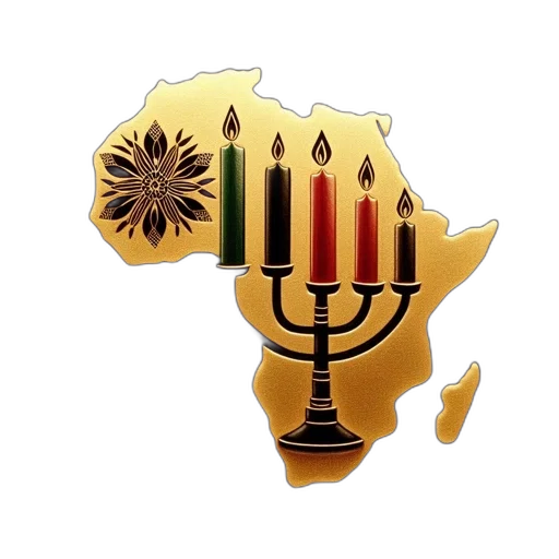 stylized, africa, illustrated, gold transparent PNG cut-out