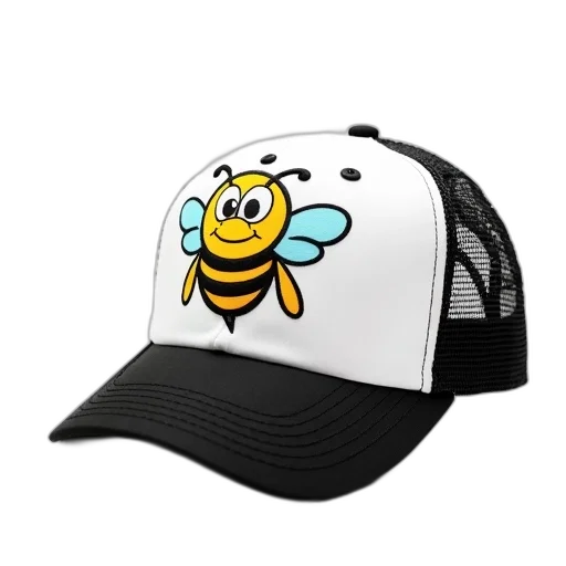 hat, 3d render, black, white transparent PNG cut-out