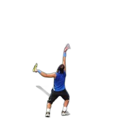 staff, tennis, player, serves transparent PNG cut-out