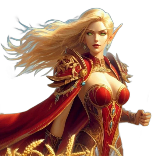 fantasy art, concept art, comic book art, 3d render transparent PNG cut-out