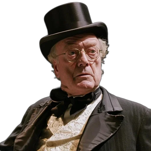 hat, staff, elderly, man transparent PNG cut-out