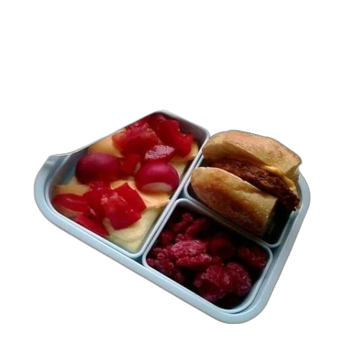 food, 3d render, lunch, box transparent PNG cut-out