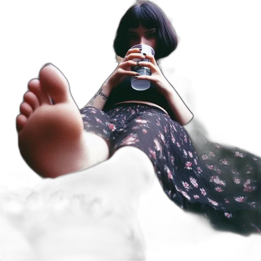 bottle, shoes, dress, creature transparent PNG cut-out