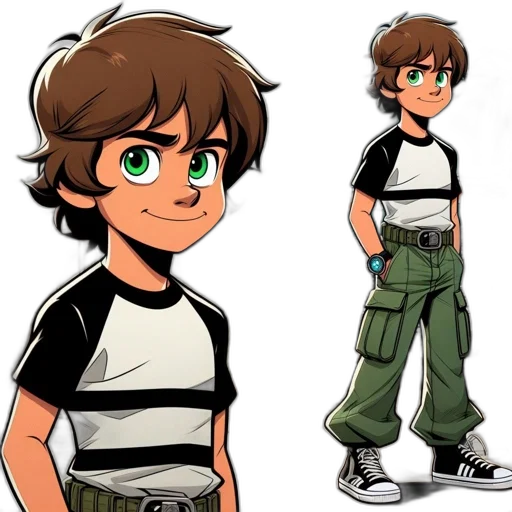 concept art, cartoon, anime, comic book art transparent PNG cut-out
