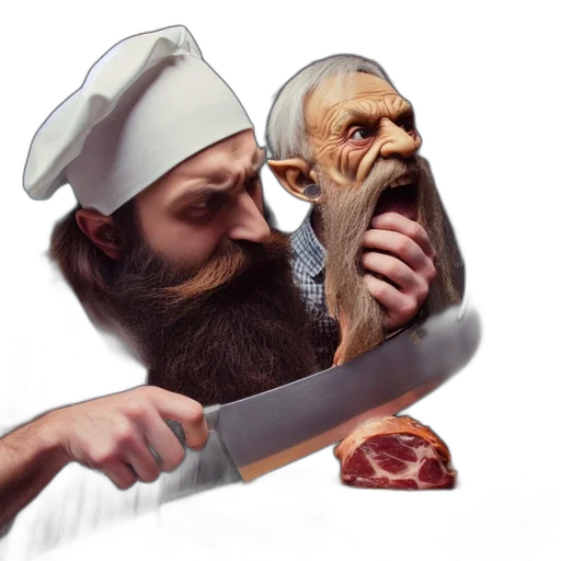 food, face, creature, animal transparent PNG cut-out